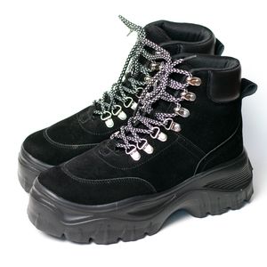 SOLD Women's Black Platform Boots (size 8)